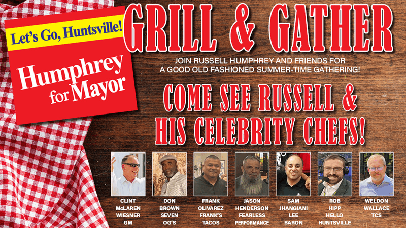 Mayoral Candidate Russell Humphrey to Host Grill & Gather Event at The Vintage