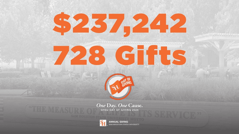 SHSU's Inaugural Day of Giving Surpasses Goals, Raises Over $237K