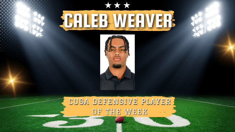 Sam Houston’s Caleb Weaver Named CUSA Defensive Player of the Week