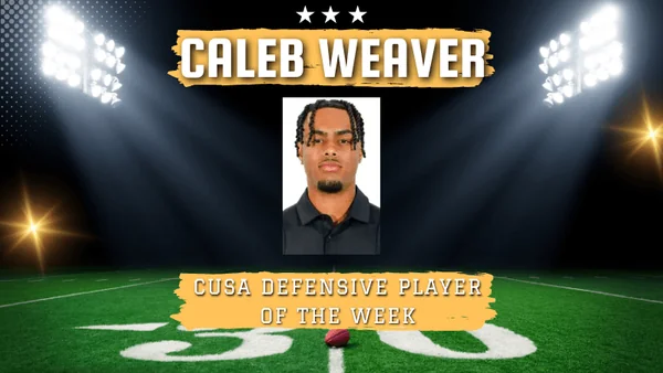 Sam Houston’s Caleb Weaver Named CUSA Defensive Player of the Week