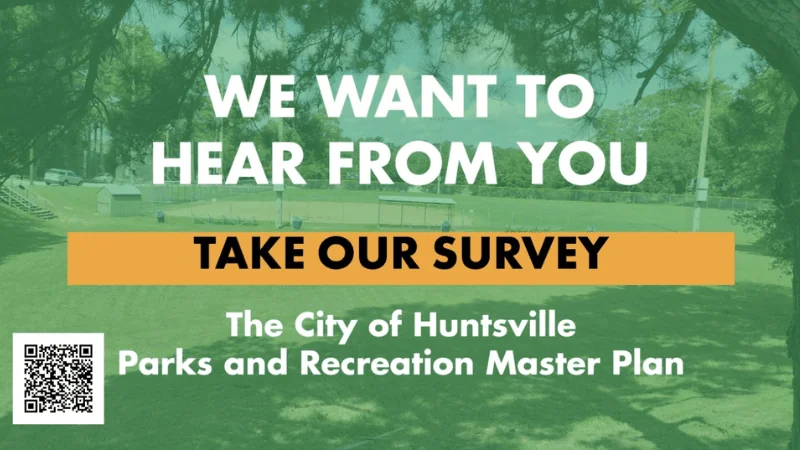 City of Huntsville Seeks Community Input for Parks and Recreation Master Plan Update