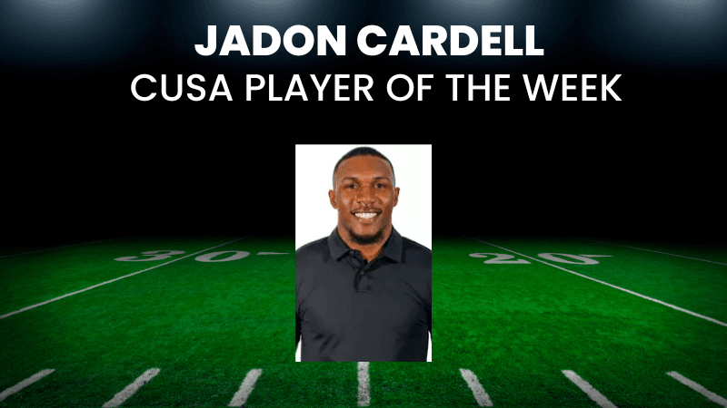 Jadon Cardell Earns C-USA Special Teams Player of the Week Honors