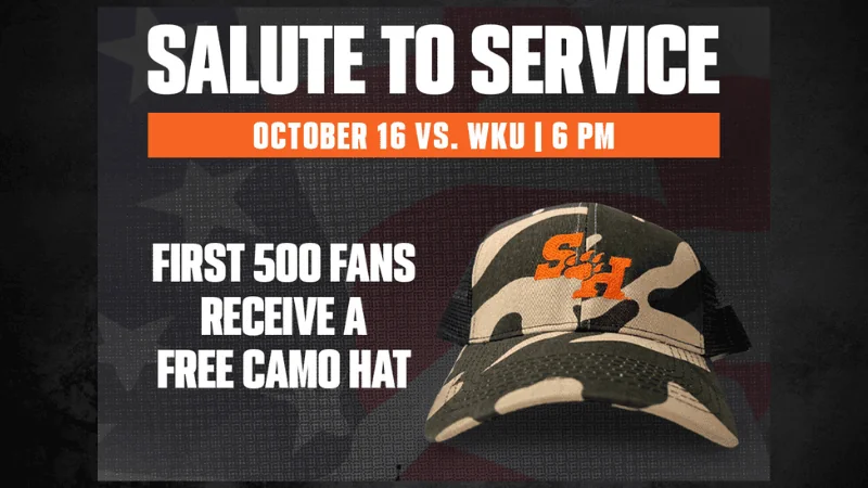 Bearkats Prepare for Salute to Service Night Against Western Kentucky