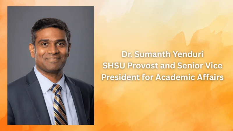 Sam Houston State Names Sumanth Yenduri as New Provost