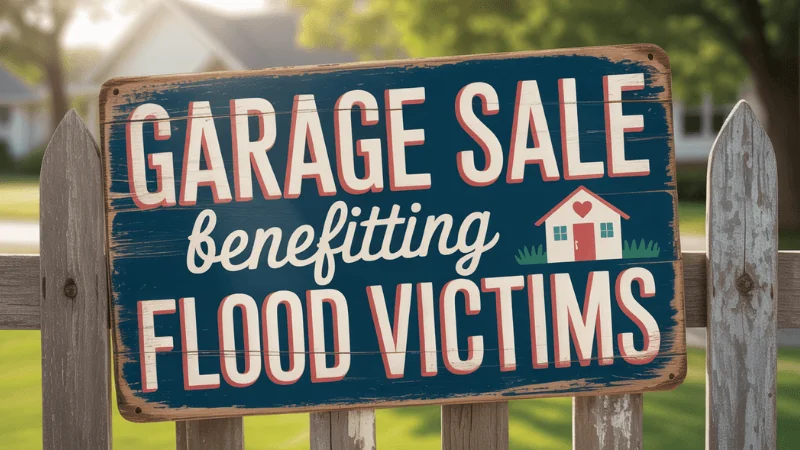 Garage Sale at FBC Huntsville to Benefit Flood-Affected Families