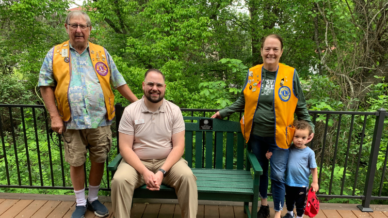 Huntsville Lions Club installs final recycling bench after years of community effort