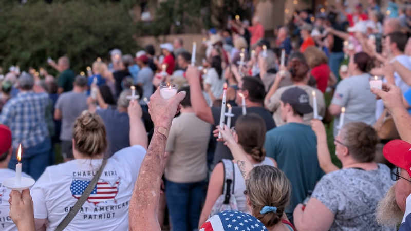Candlelight Vigil Honors Charlie Kirk in Huntsville
