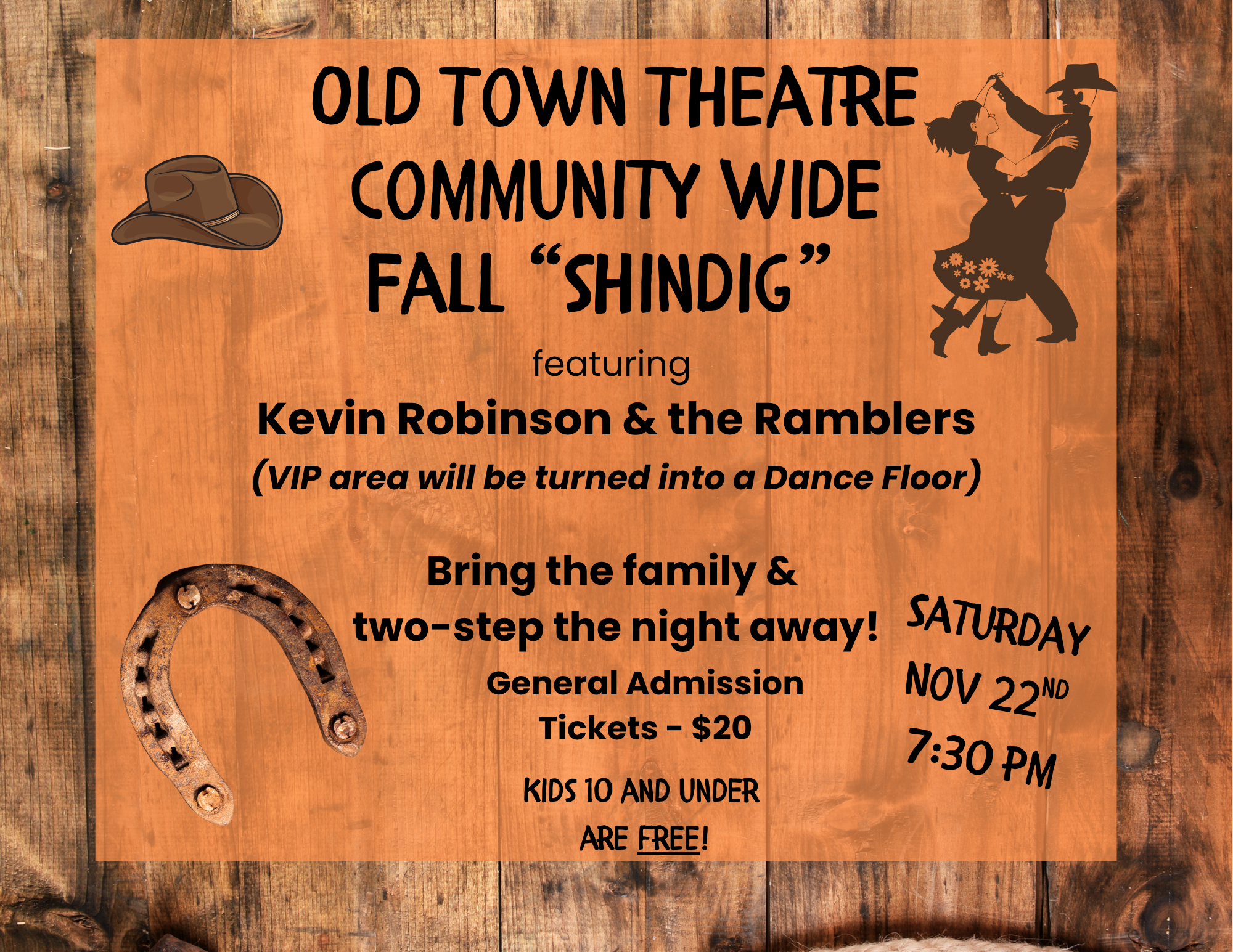 Old Town Theatre Community-Wide Fall “Shindig”