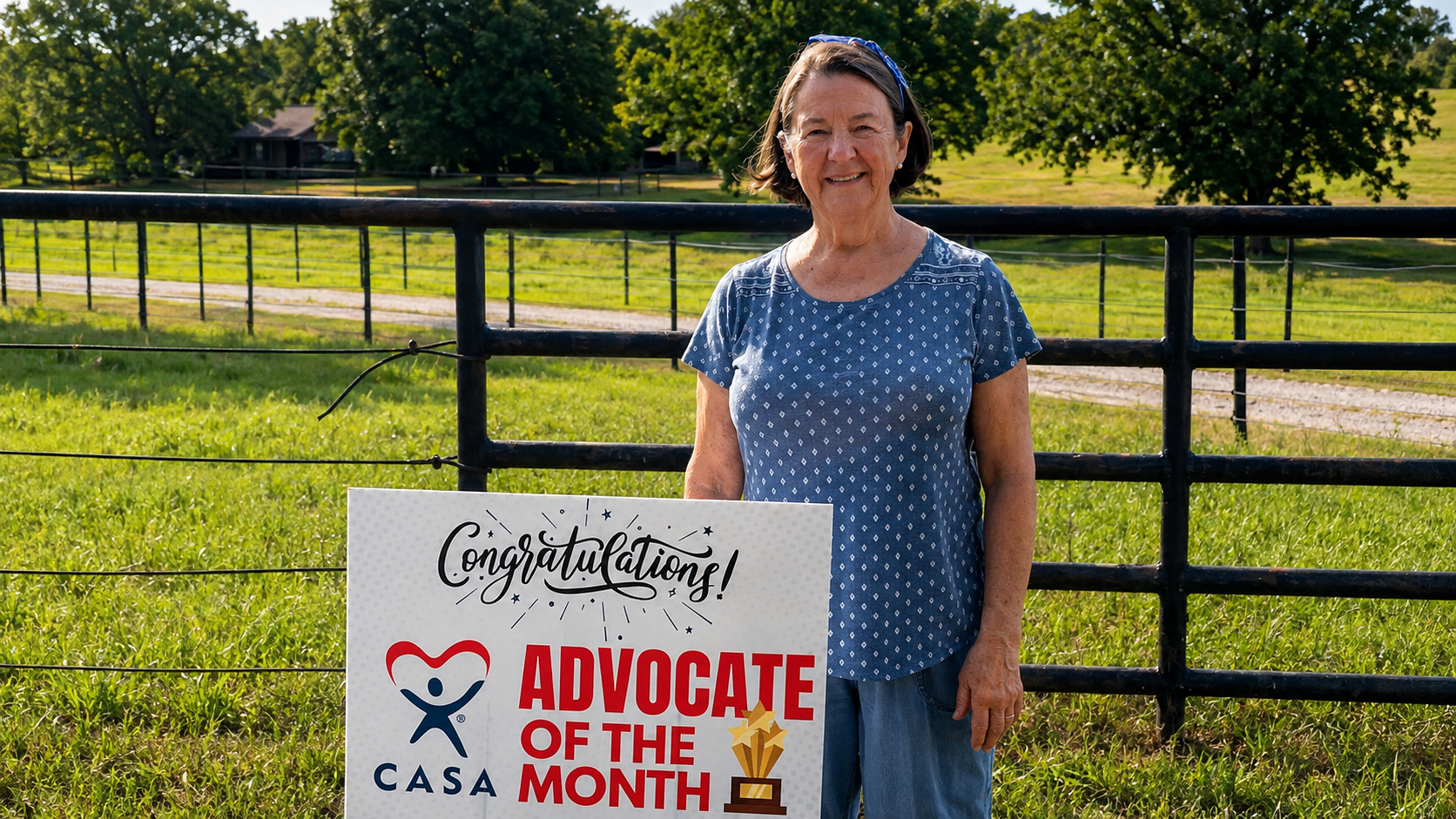 Tonie Sikes Recognized as CASA Advocate of the Month