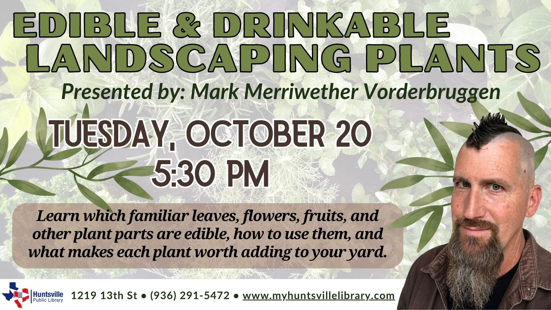 Foraging with Landscaping Plants
