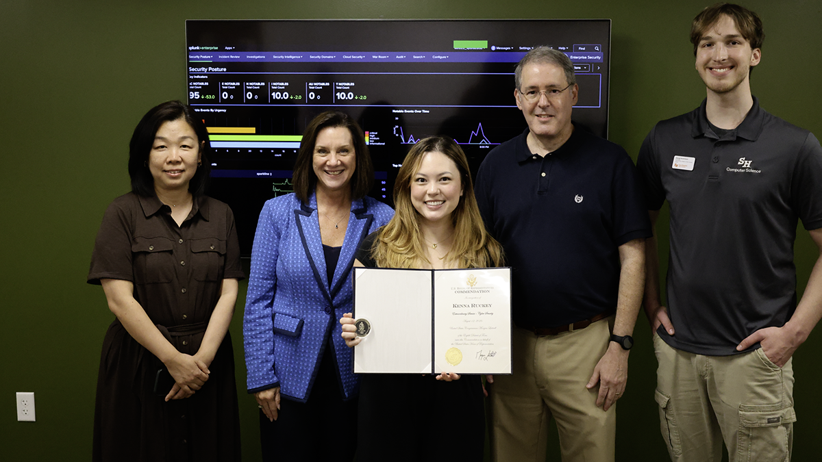 SHSU Cybersecurity Student Recognized by U.S. House for Cyber Defense Work