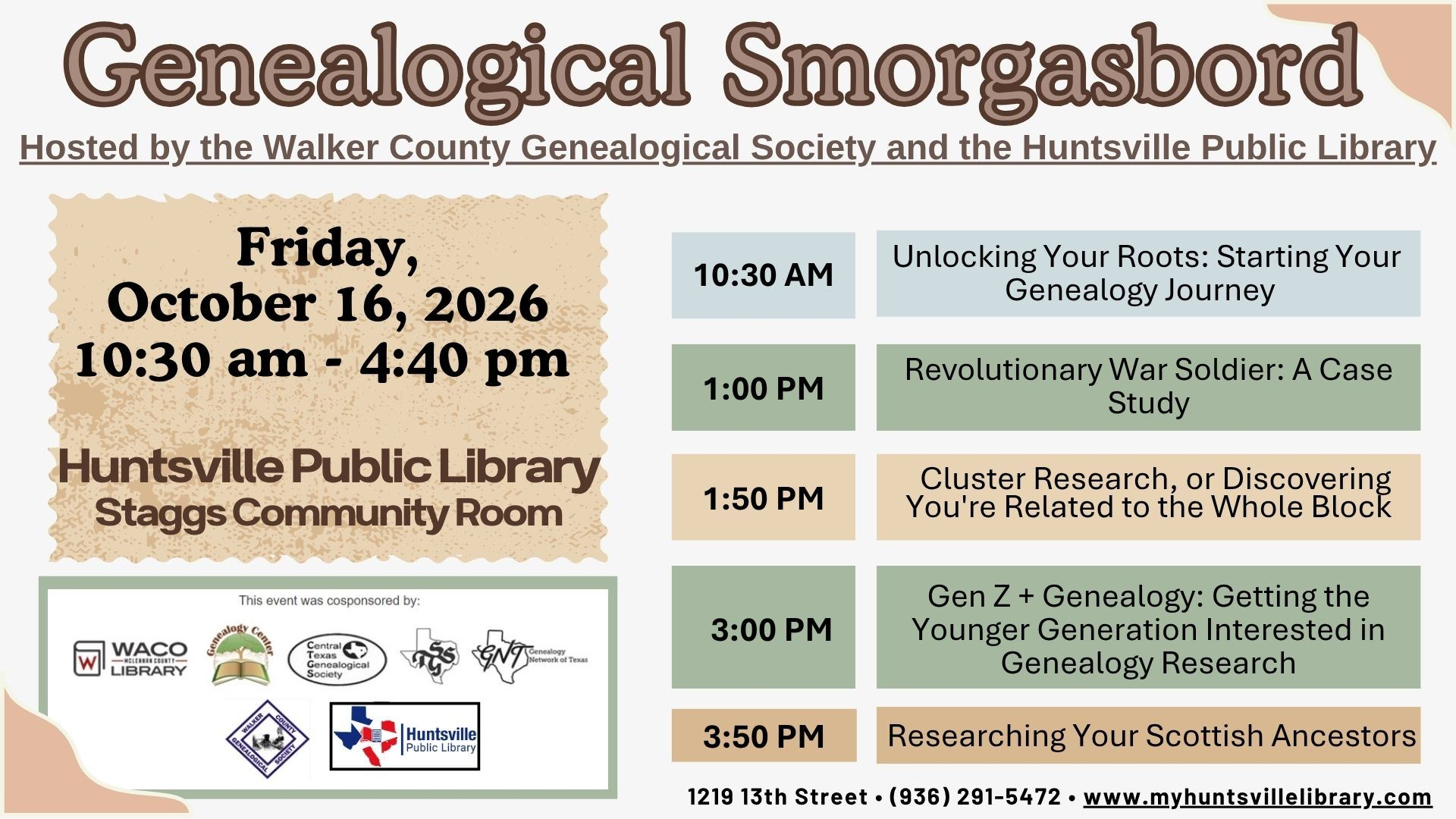 Genealogical Smorgasbord
