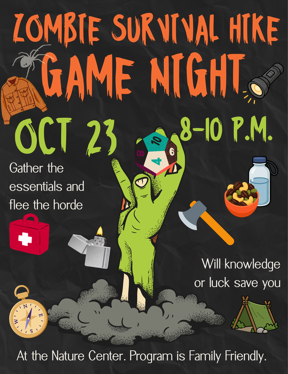 Zombie Survival Hike Game Night