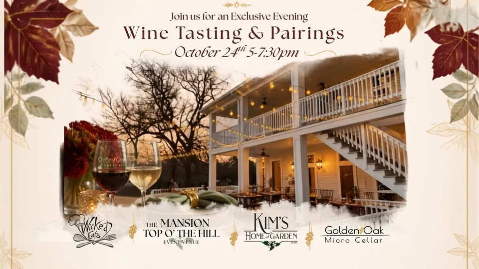 Exclusive Wine Tasting and Pairings at Top O The Hill